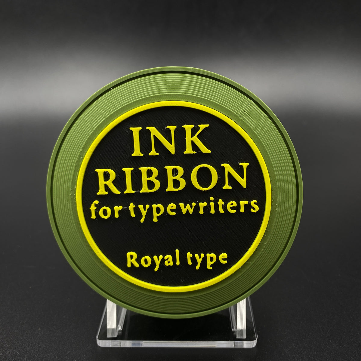 RE Ink Ribbon Speaker Replica Prop, 3D Printed Horror Game Fan Art Desktop Decor, Collectible Gaming Ornament Gift