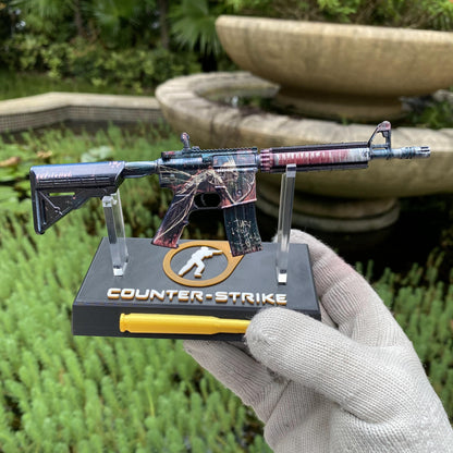 Metal Tiny CS M4A4 Tooth Fairy Gun Miniature For Collection