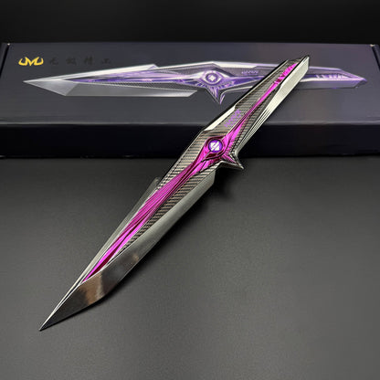 28cm/11'' 1:1 Scale Replica Delta S9 Falling Star Game Knife IRL Replica Knife Blunt Blade