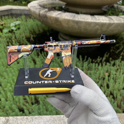CS M4A4 Hellish Mini Metal Replica For Collection