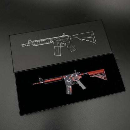 Hot Game Skin CS M4A4 Red DDPAT Gun Miniature Collection
