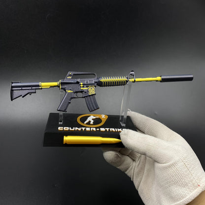CS M4A1‑S Knight Metal Tiny Gun Replica for Collectible