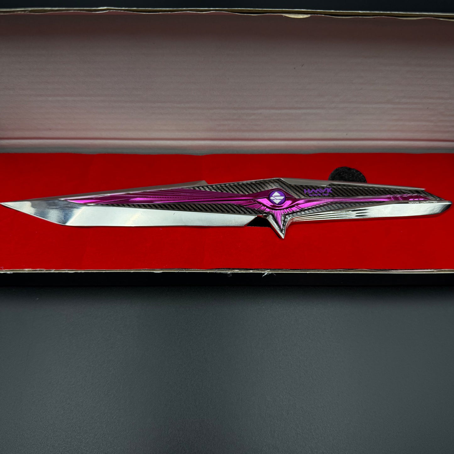 28cm/11'' 1:1 Scale Replica Delta S9 Falling Star Game Knife IRL Replica Knife Blunt Blade