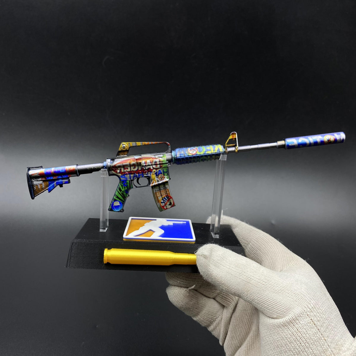 Imminent Danger M4A1-S Metal Gun Miniature For Collection