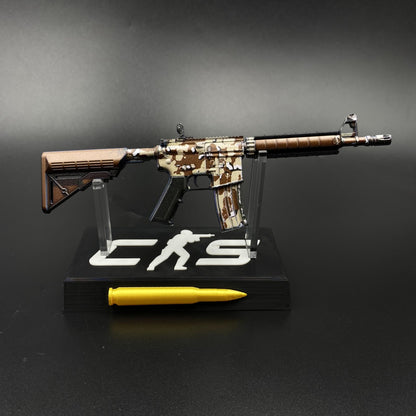 CS M4A4 Desert Storm Mini Metal Replica For Collection