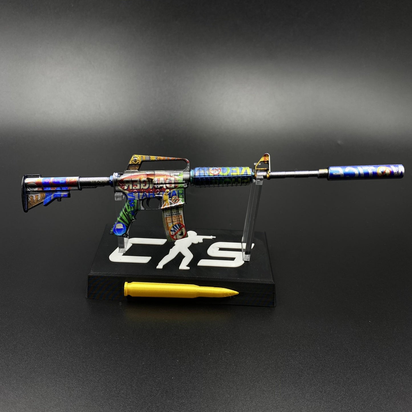 Imminent Danger M4A1-S Metal Gun Miniature For Collection