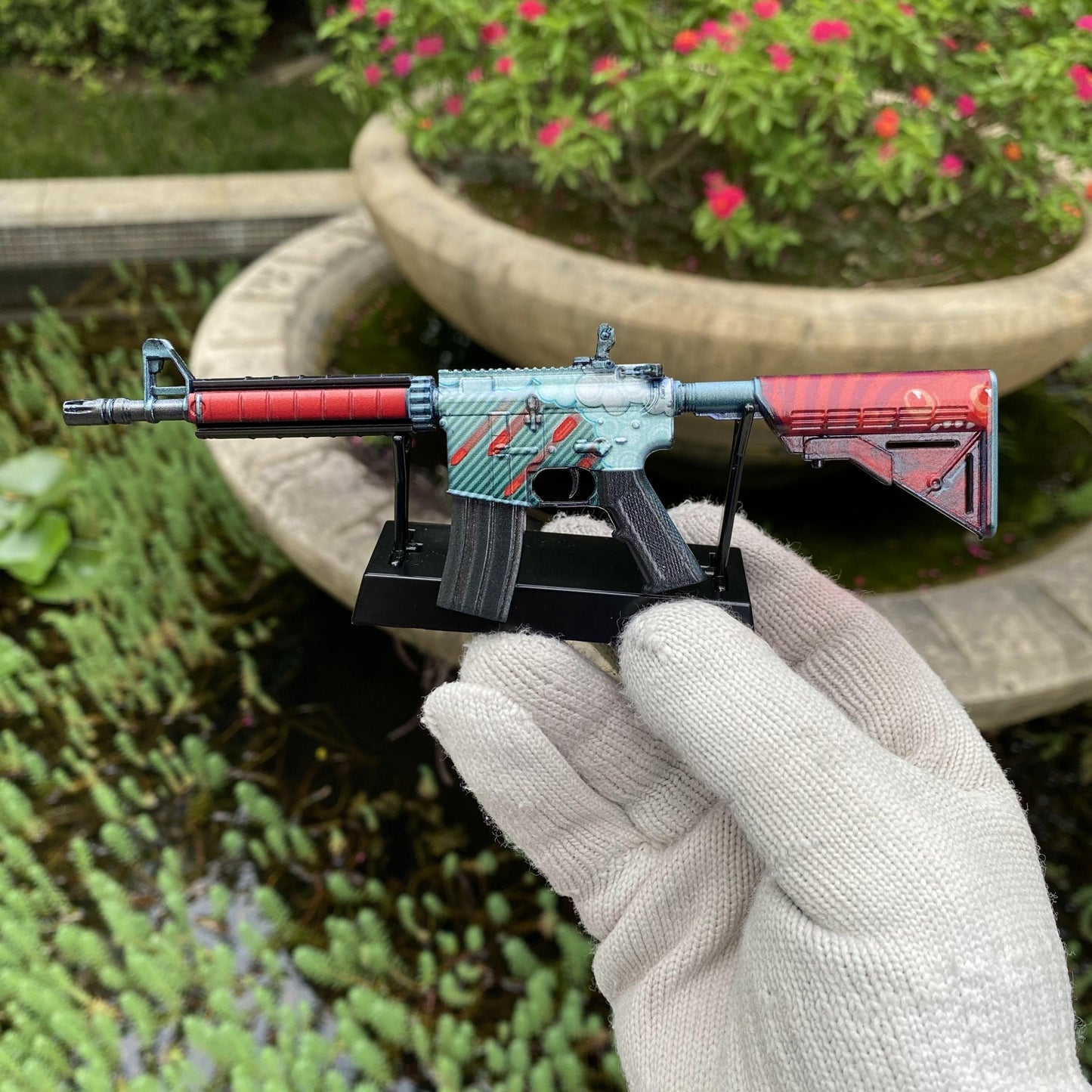 CS M4A4 Bullet Rain Mini Metal Replica For Collection