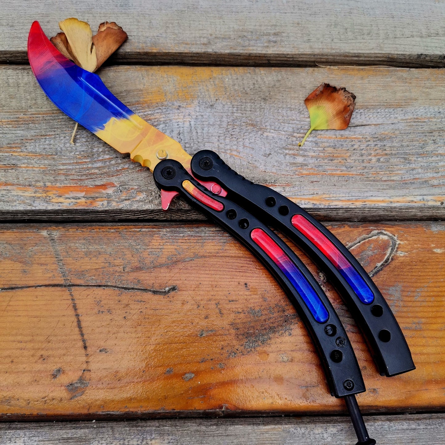 Global Offensive Game Butterfly Knife Blunt Blade Trainer Replica