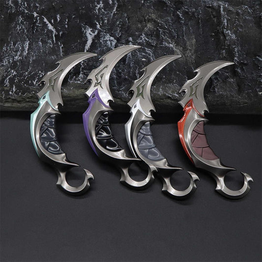 Reaver Karambit Metal Blunt Blade Trainer Cosplay Prop Game Replica