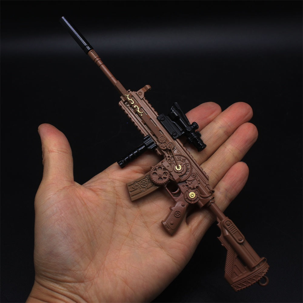 Steampunk HK416 Miniature Metal Gun 21CM/8.3"