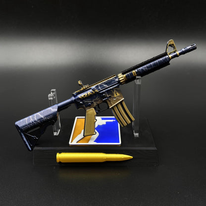 Metal Tiny CS M4A4 Sheet Lightning Gun Miniature For Collection