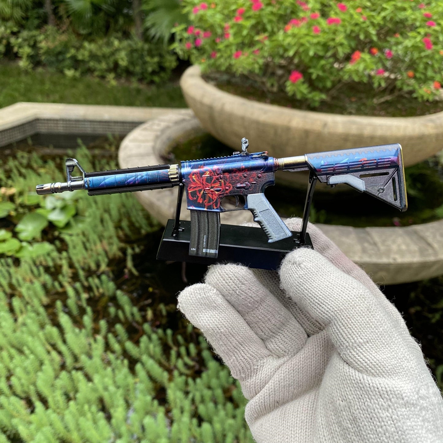 M4A4 Spider Lily Mini Metal Replica For Collection