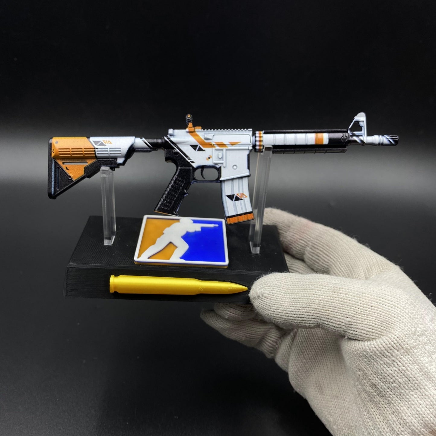 CS M4A4 Asiimov Mini Metal Replica For Collection