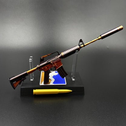 Atomic Alloy M4A1-S Metal Gun Miniature For Collection