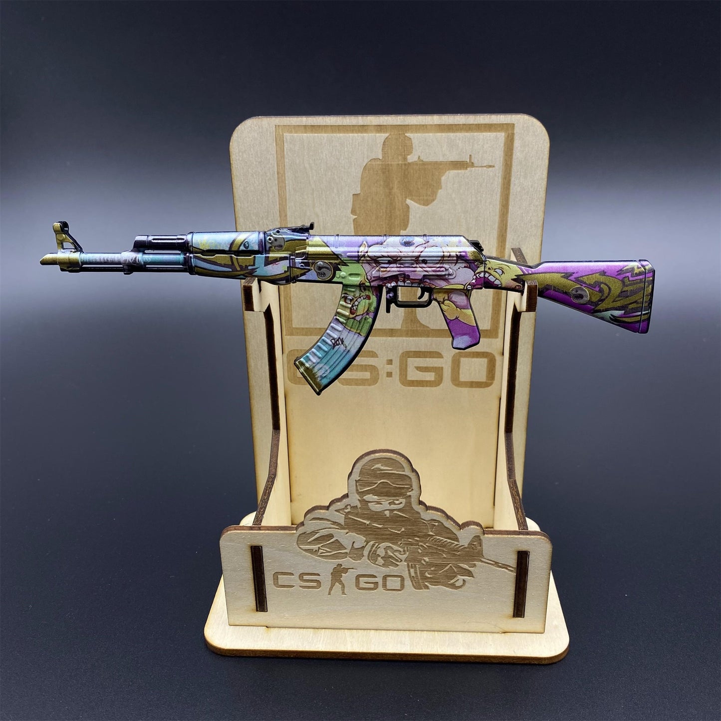 CSGO AK47 B the Monster Metal Tiny Gun Miniature For Display