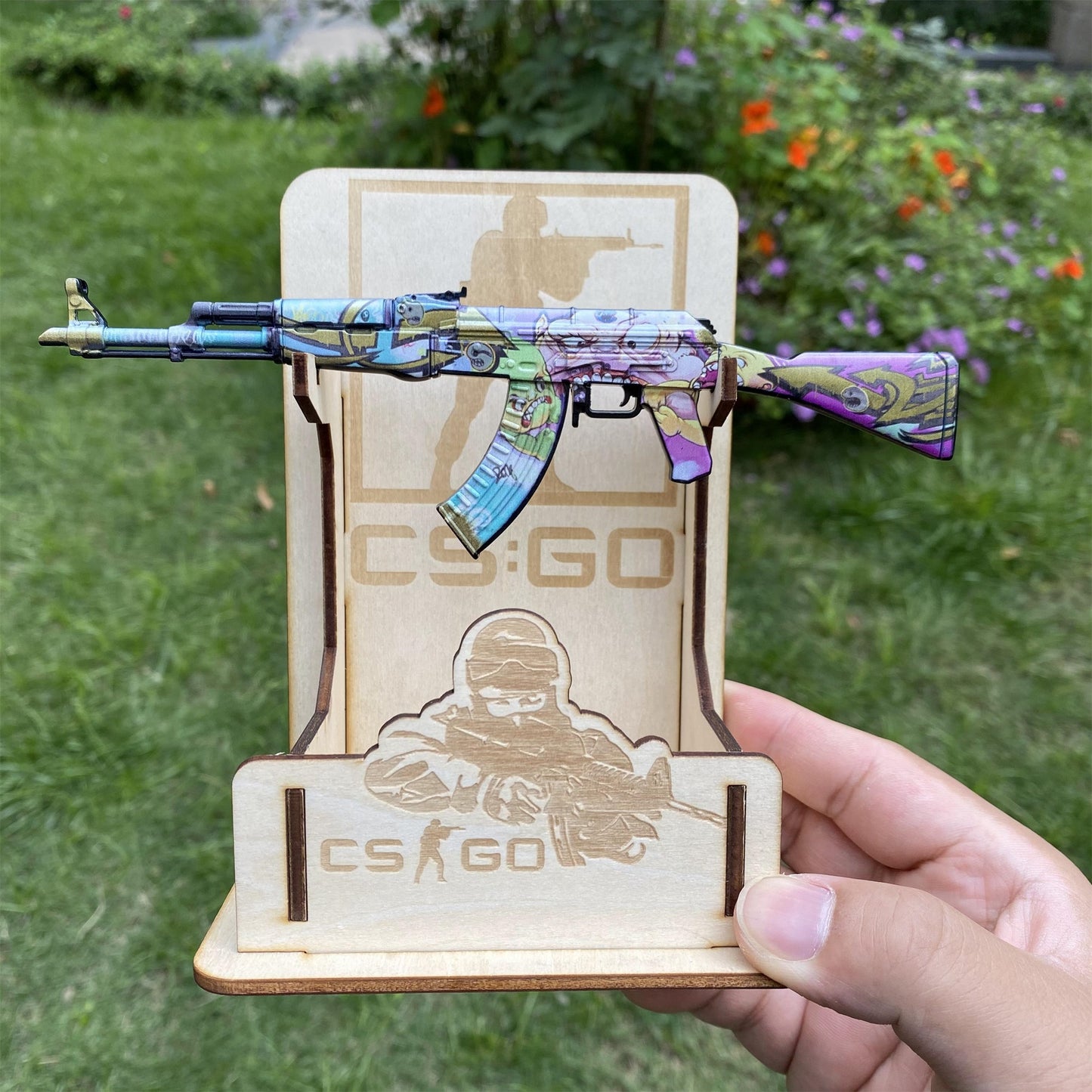 CSGO AK47 B the Monster Metal Tiny Gun Miniature For Display