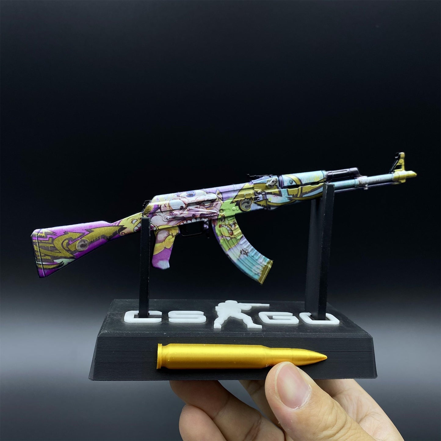 CSGO AK47 B the Monster Metal Tiny Gun Miniature For Display