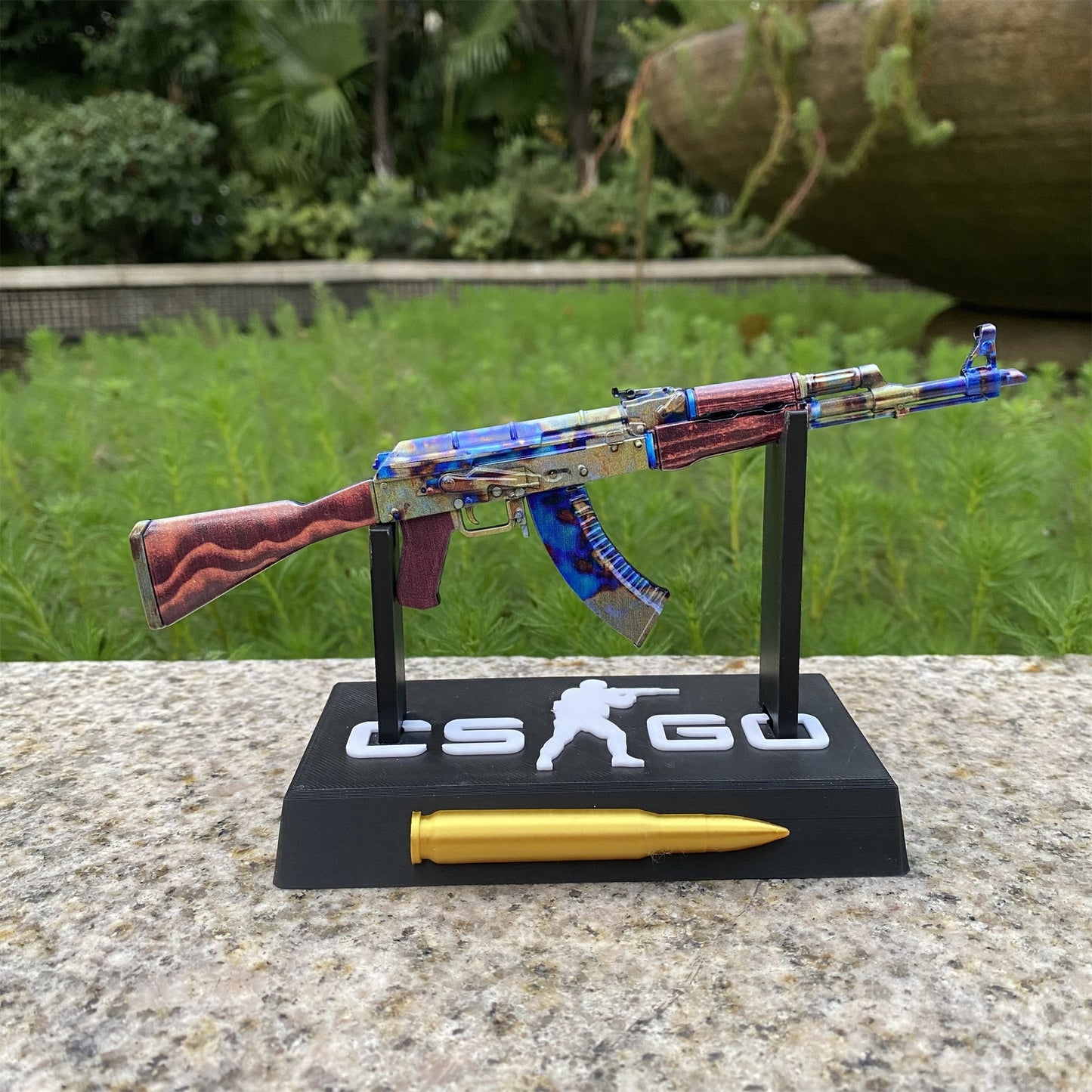 New CSGO AK47 Case Hardened Metal Miniature Tiny Gun