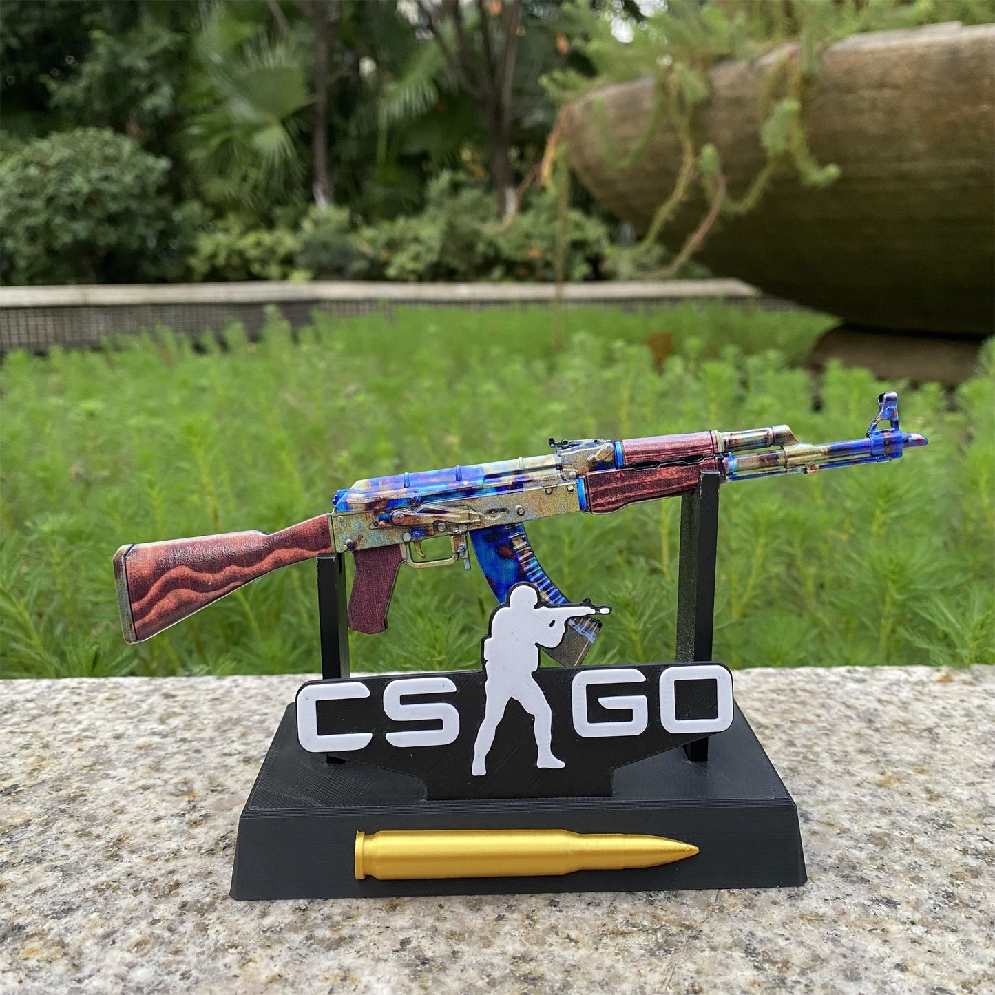 New CSGO AK47 Case Hardened Metal Miniature Tiny Gun