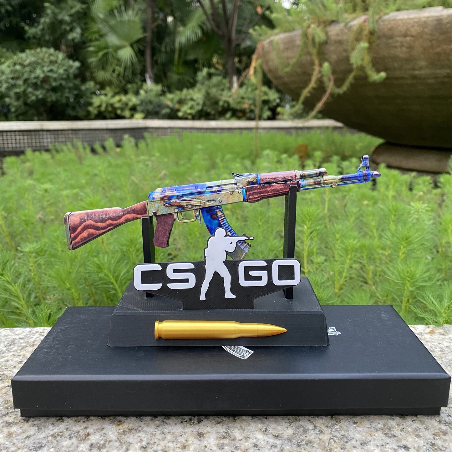 New CSGO AK47 Case Hardened Metal Miniature Tiny Gun
