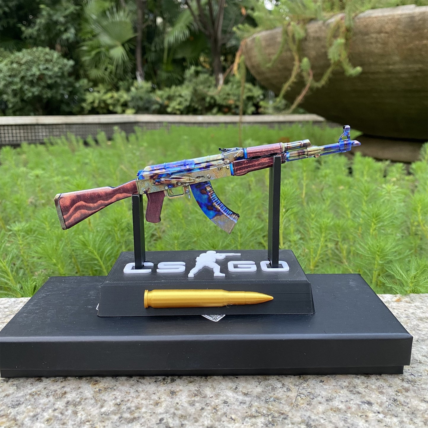New CSGO AK47 Case Hardened Metal Miniature Tiny Gun