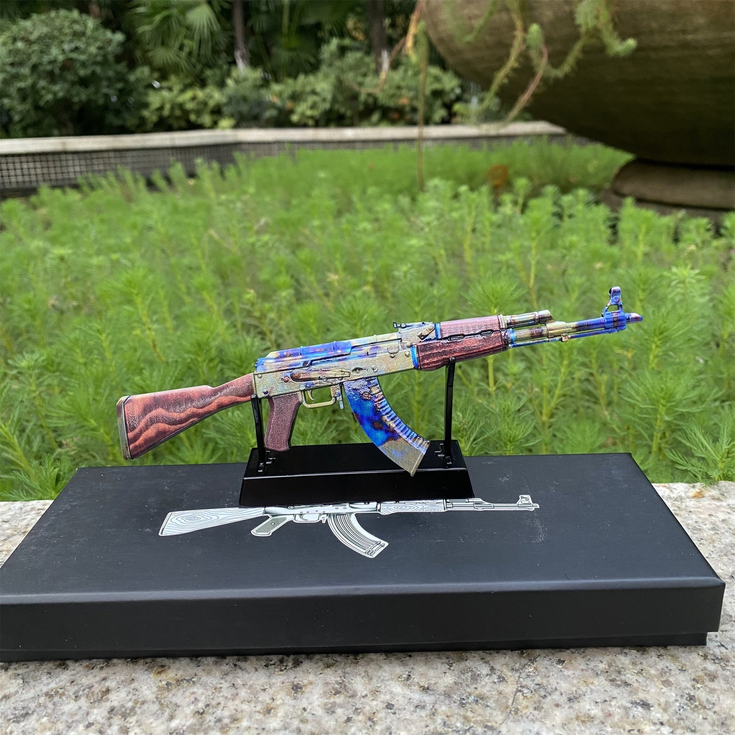New CSGO AK47 Case Hardened Metal Miniature Tiny Gun