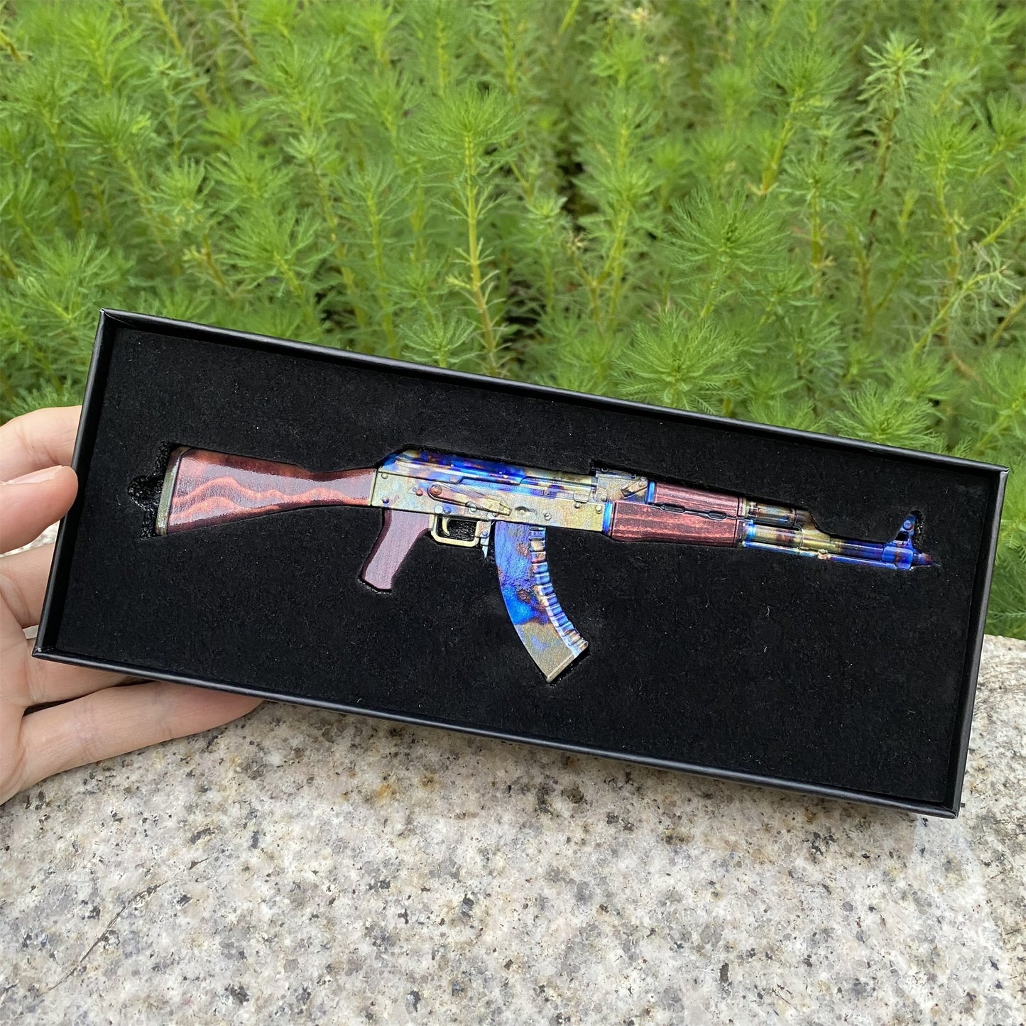 New CSGO AK47 Case Hardened Metal Miniature Tiny Gun