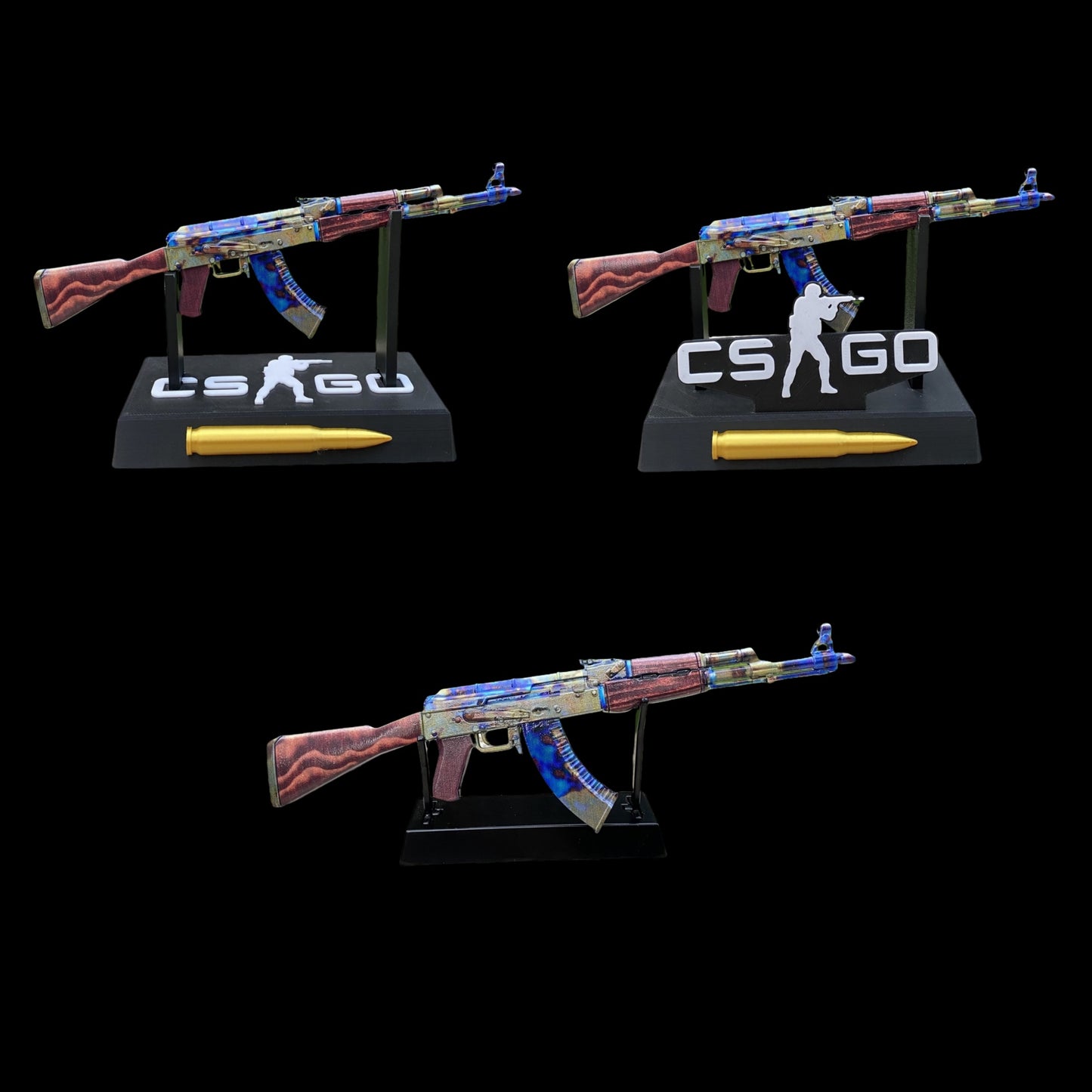 New CSGO AK47 Case Hardened Metal Miniature Tiny Gun