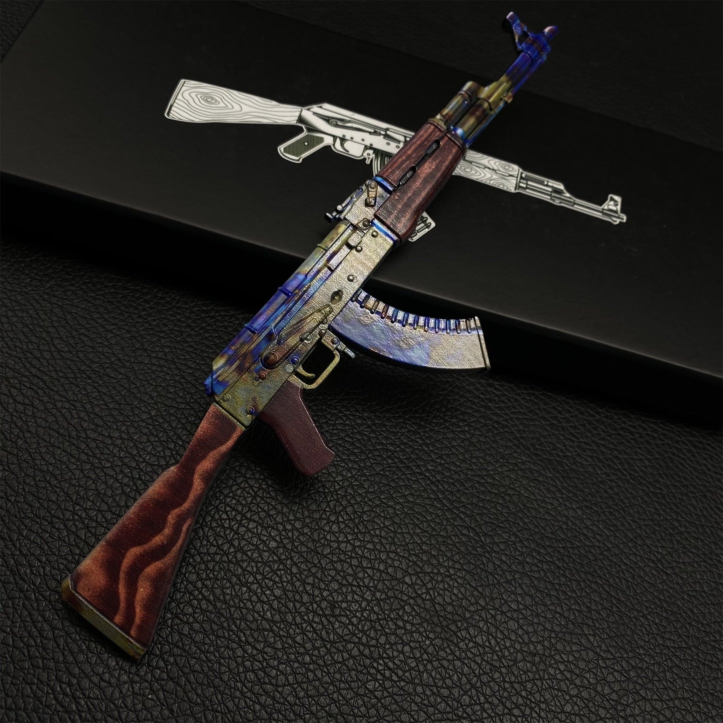New CSGO AK47 Case Hardened Metal Miniature Tiny Gun
