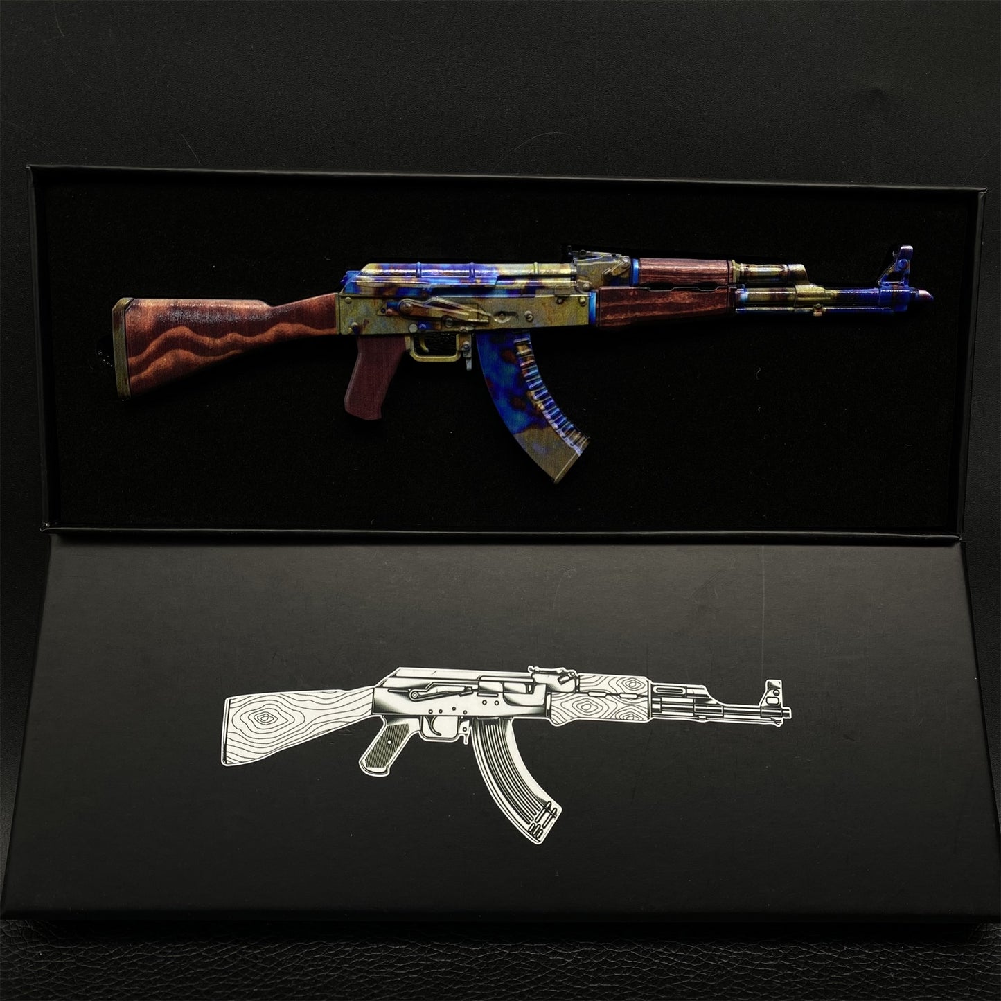 New CSGO AK47 Case Hardened Metal Miniature Tiny Gun