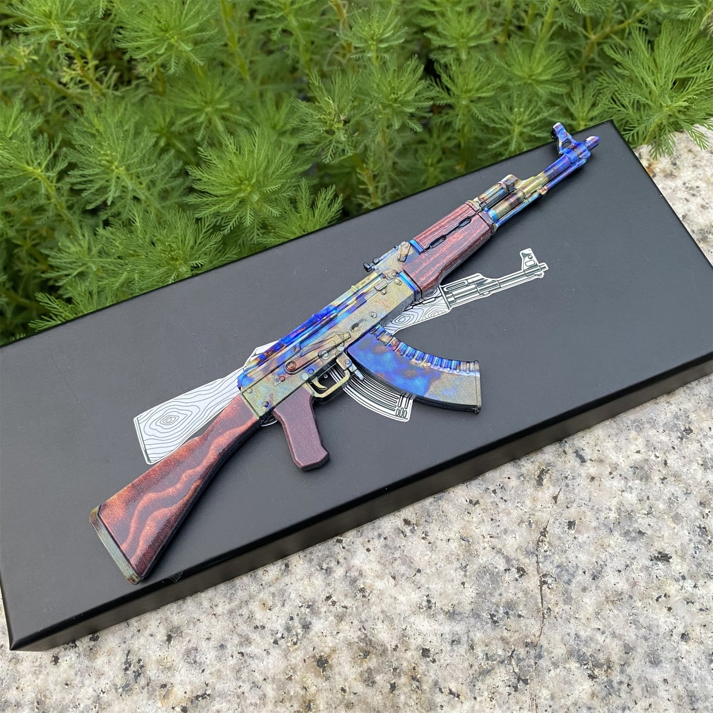 New CSGO AK47 Case Hardened Metal Miniature Tiny Gun