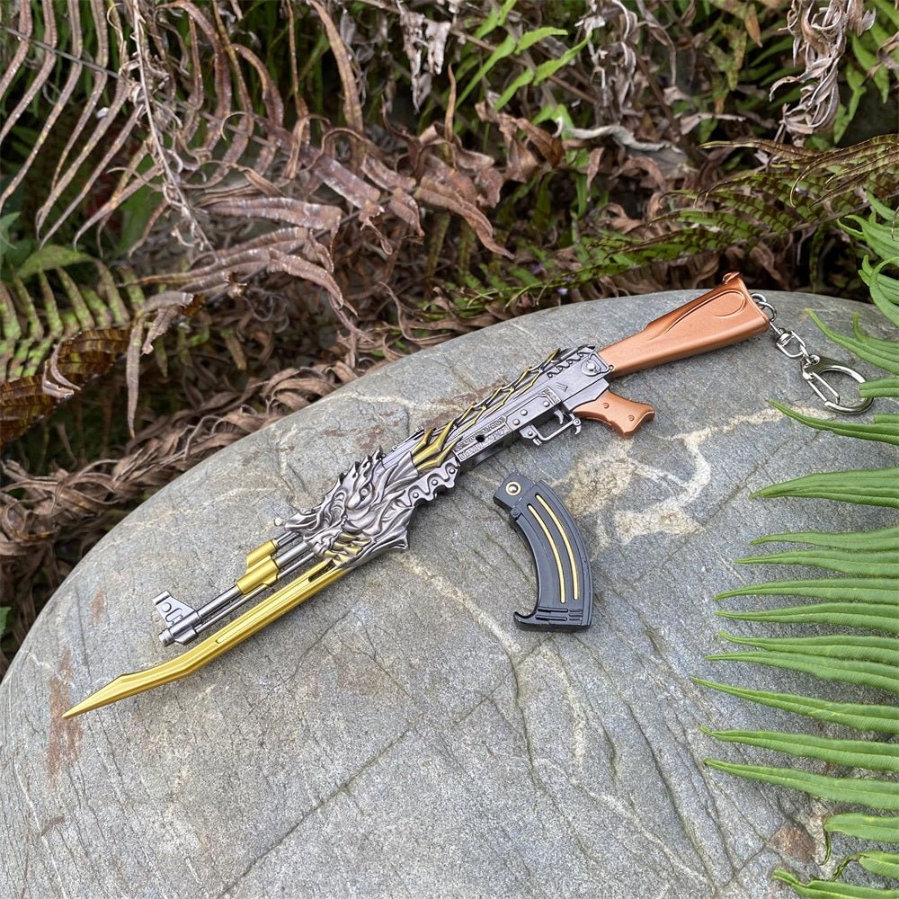 AK47 Fire Kylin Rifle Miniature Metal Gun 17CM/6.7"