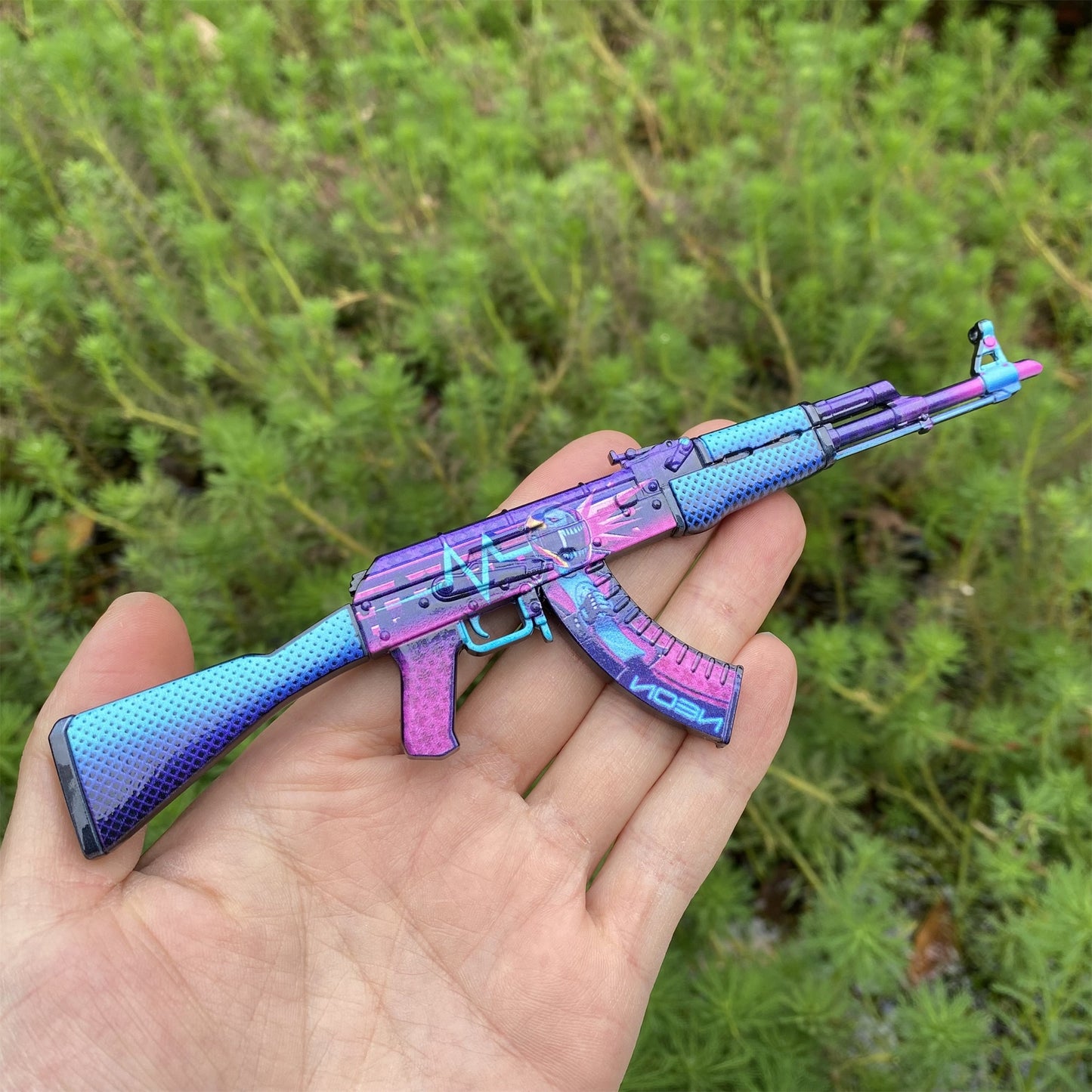 AK47 Neon Rider Metal Miniature Gun