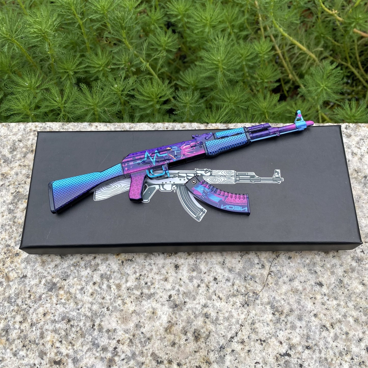 AK47 Neon Rider Metal Miniature Gun