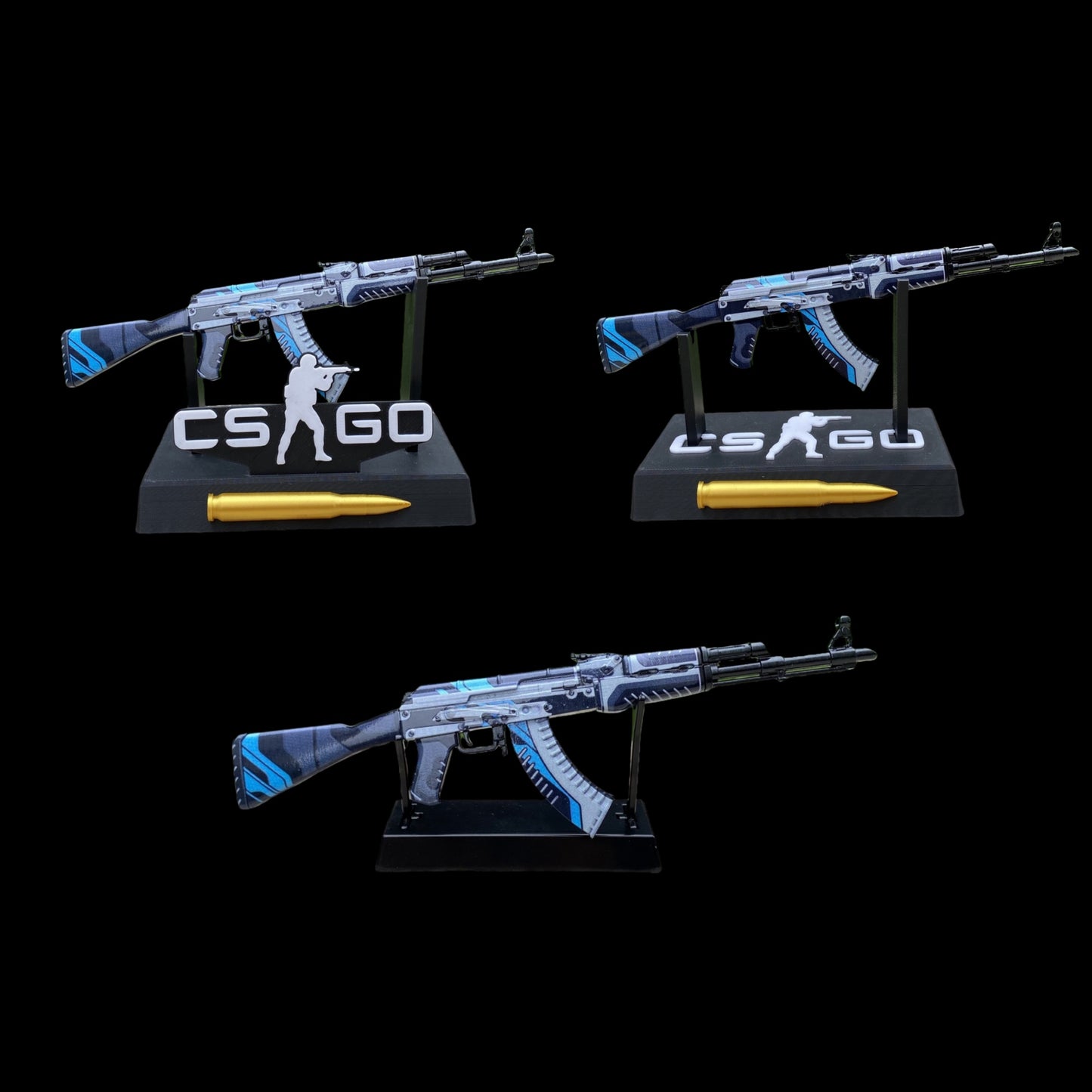 Hot Game Tiny AK-47 Vulcan Skin Metal Gun