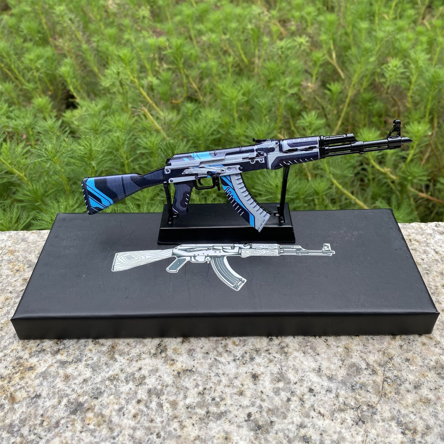 Hot Game Tiny AK-47 Vulcan Skin Metal Gun