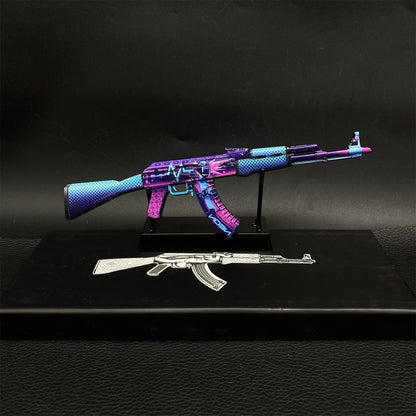 AK47 Neon Rider Case Hardened AK47 Vulcan Metal Gun Miniature