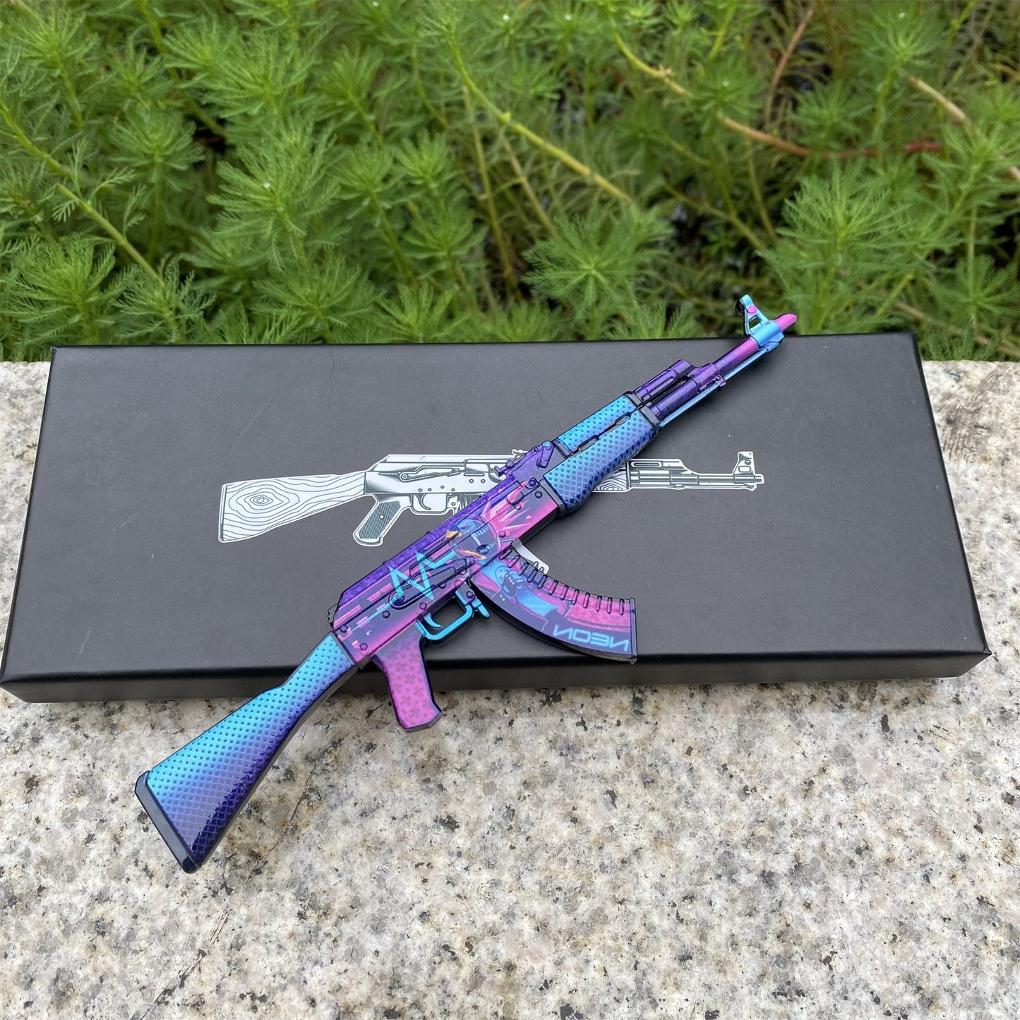 AK47 Neon Rider Metal Miniature Gun