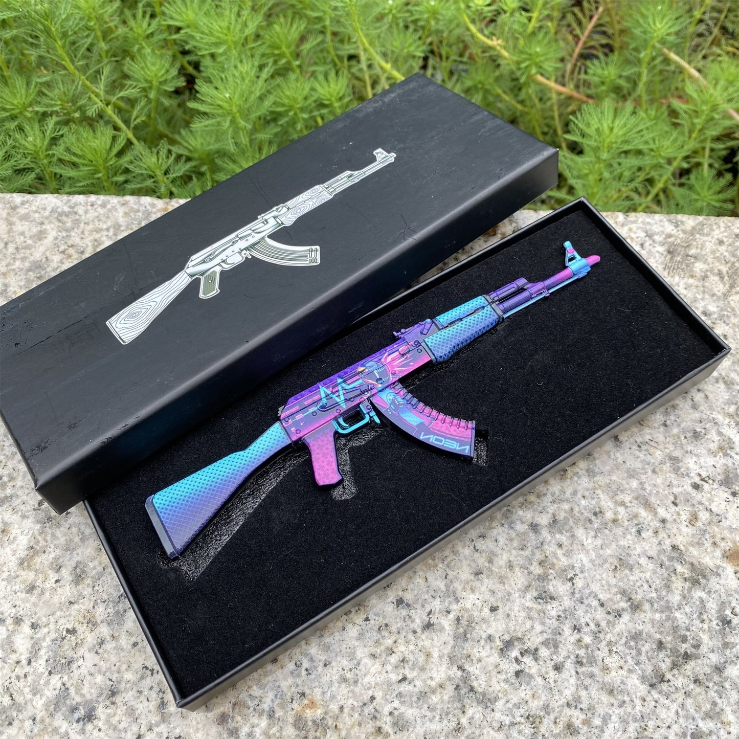 AK47 Neon Rider Metal Miniature Gun