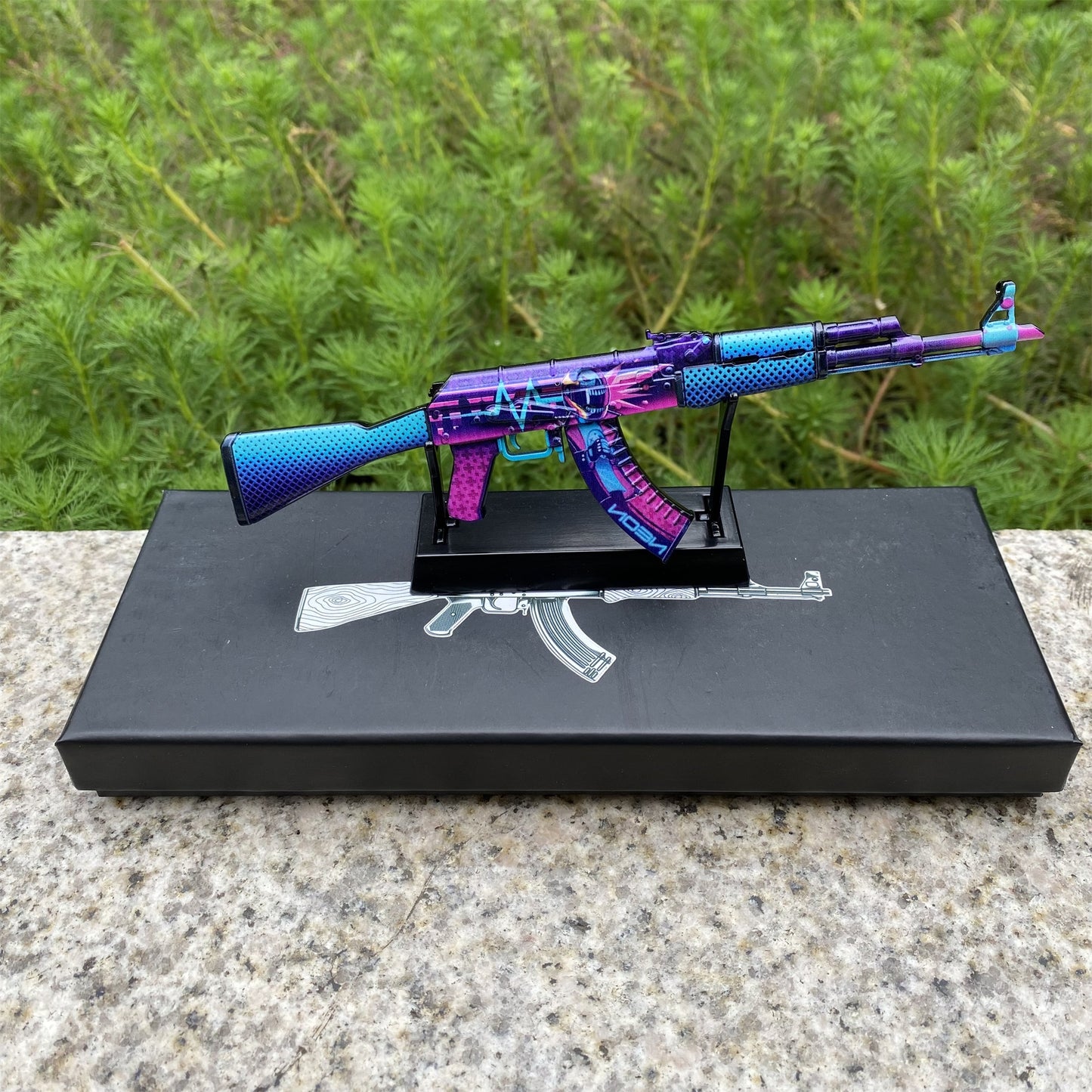 AK47 Neon Rider Metal Miniature Gun