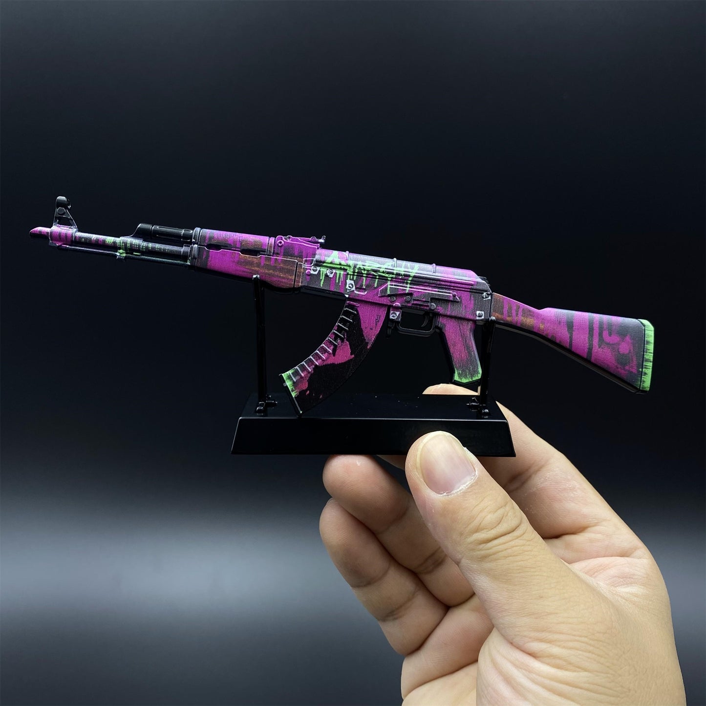 CSGO AK47 Hot Skin Neon Revolution Tiny Metal Gun Replica For ...