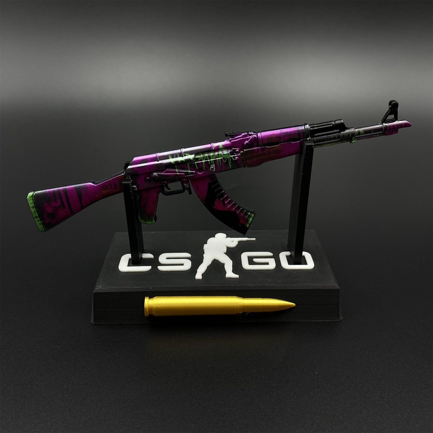 CSGO AK47 Hot Skin Neon Revolution Tiny Metal Gun Replica For ...