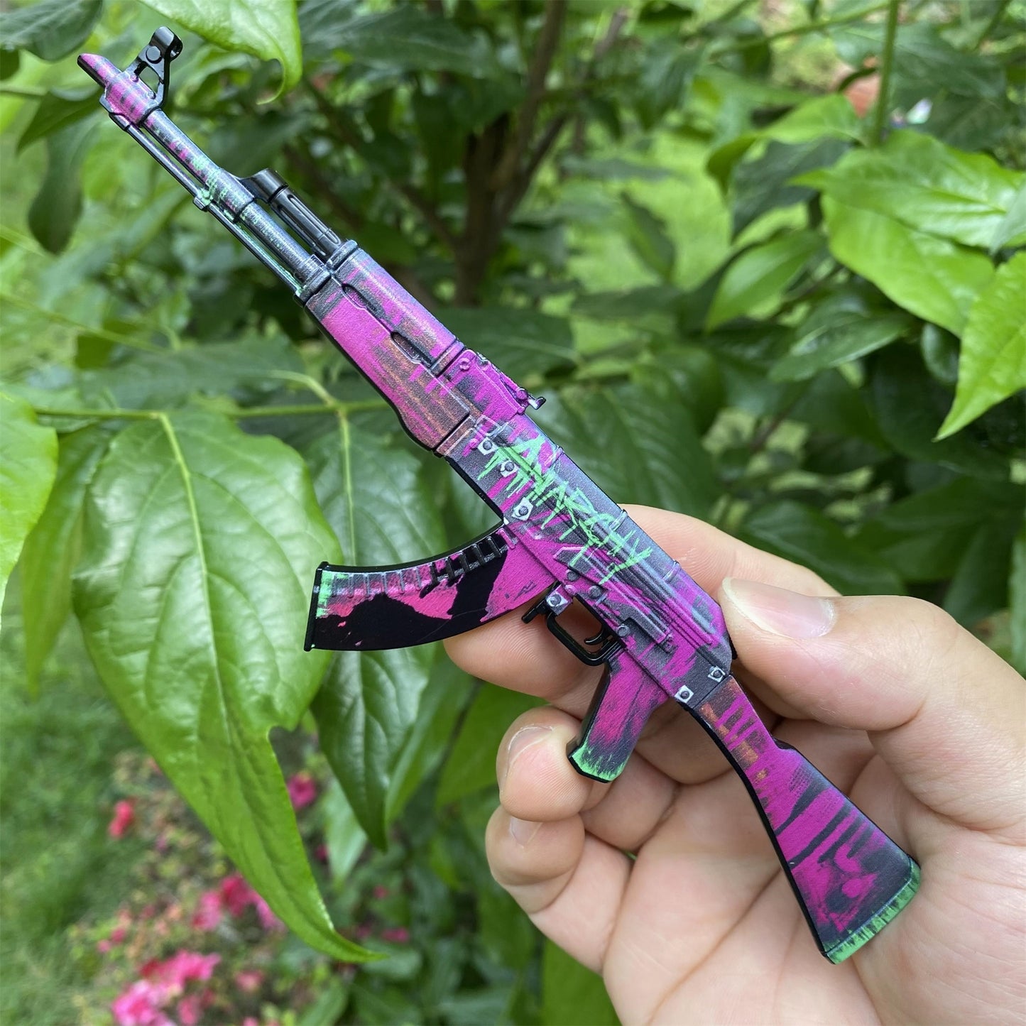 CSGO AK47 Hot Skin Neon Revolution Tiny Metal Gun Replica For ...