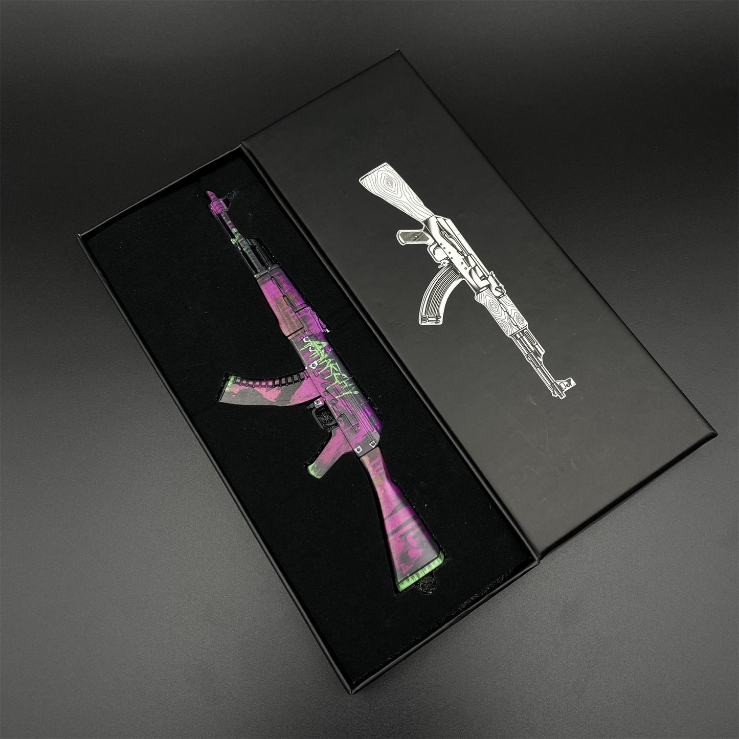 CSGO AK47 Hot Skin Neon Revolution Tiny Metal Gun Replica For ...