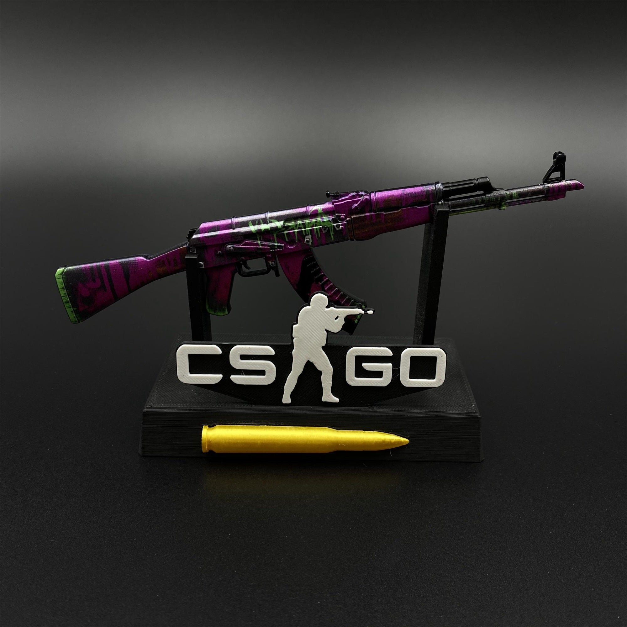 CSGO AK47 Hot Skin Neon Revolution Tiny Metal Gun Replica For ...