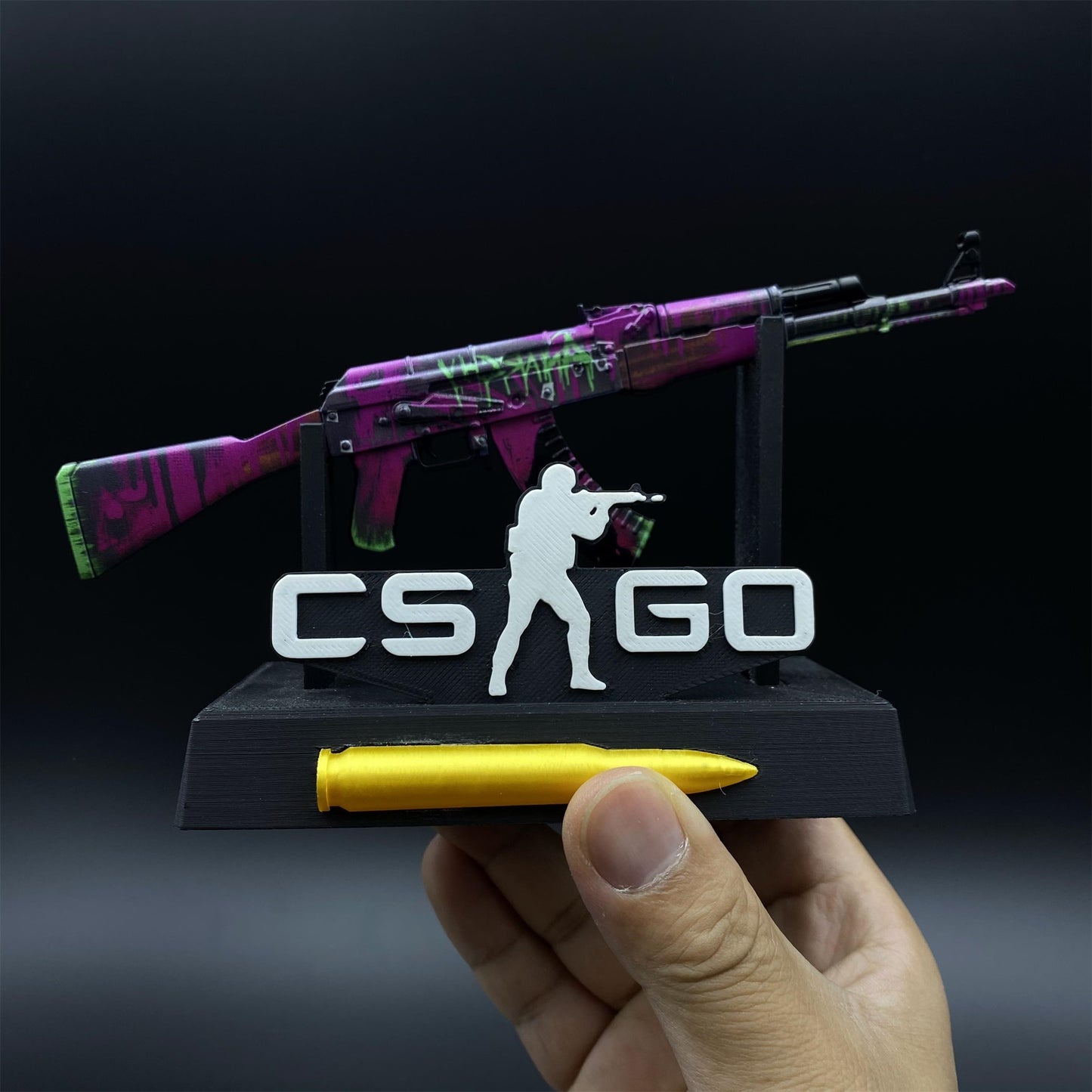 CSGO AK47 Hot Skin Neon Revolution Tiny Metal Gun Replica For ...