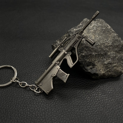 21 in 1 World Famous Assault Rifle Gun Keychain Metal Pendant For Military Hobby