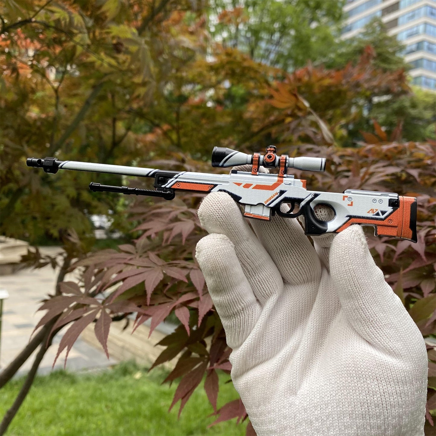 Metal Tiny CSGO Hot Skin AWP Asiimov Miniature For Collection
