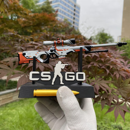 Metal Tiny CSGO Hot Skin AWP Asiimov Miniature For Collection
