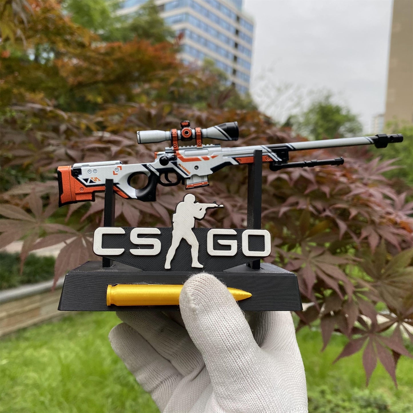 Metal Tiny CSGO Hot Skin AWP Asiimov Miniature For Collection